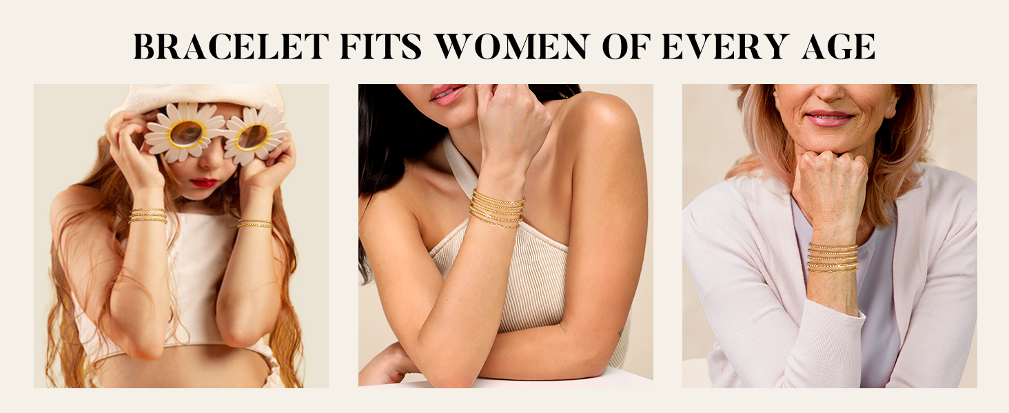 gold bracelets for women-7-5SET-BB