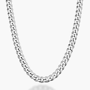 5mm silver cuban chain
