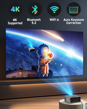 Bluetooth Projector with wifi