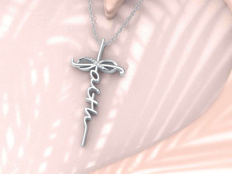 Diamond Faith Cross Necklace