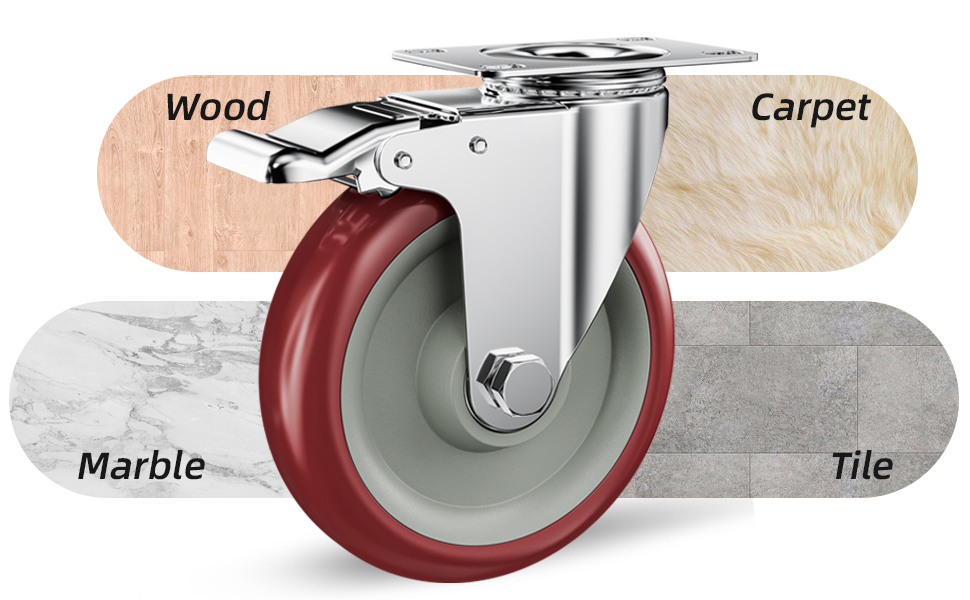 casters set of 4 heavy duty