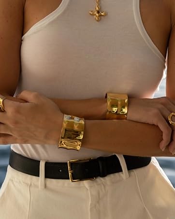 gold cuff bangle for women arm cuff bangles