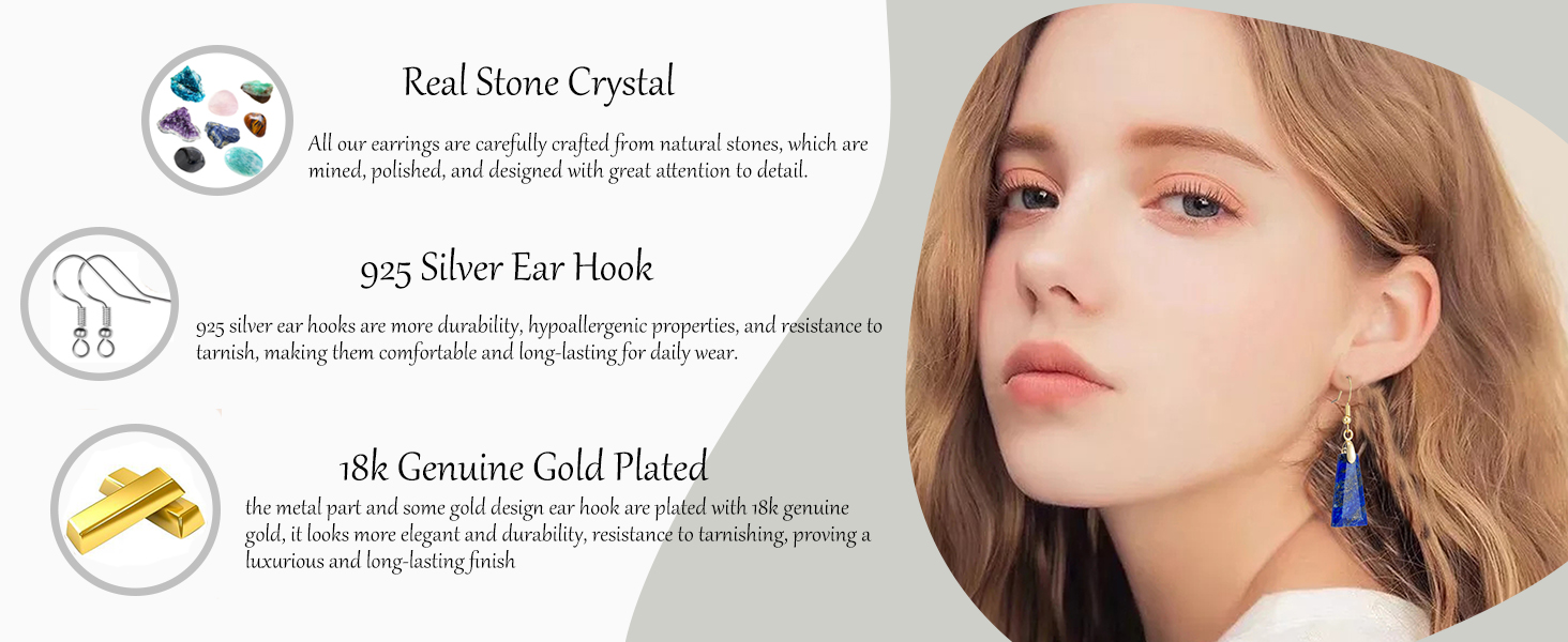 stone earrings