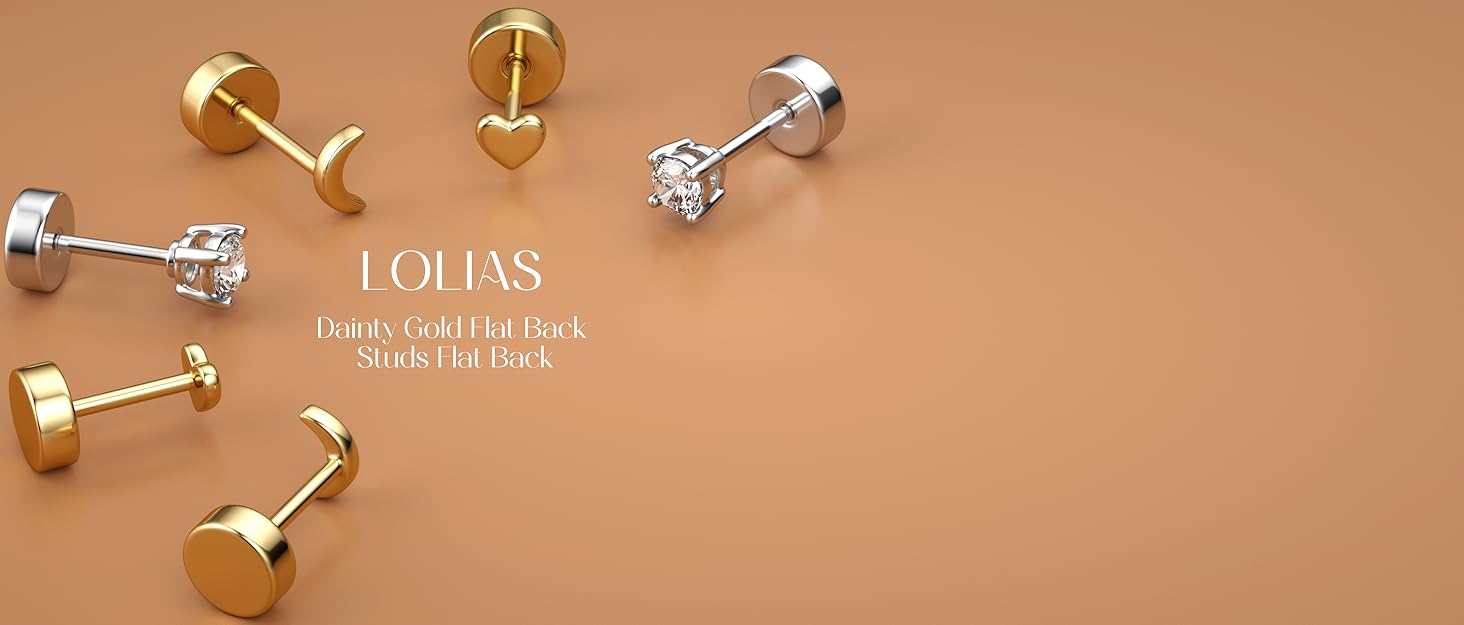 flat back earrings