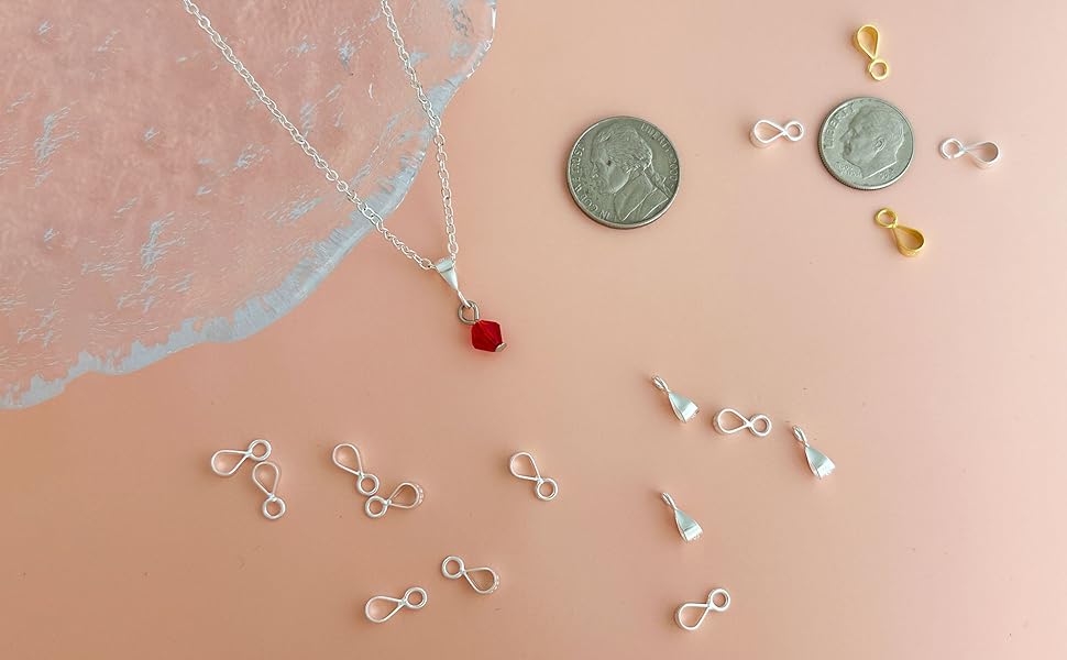 charm holder for necklace sterling silver clasps for jewelry making