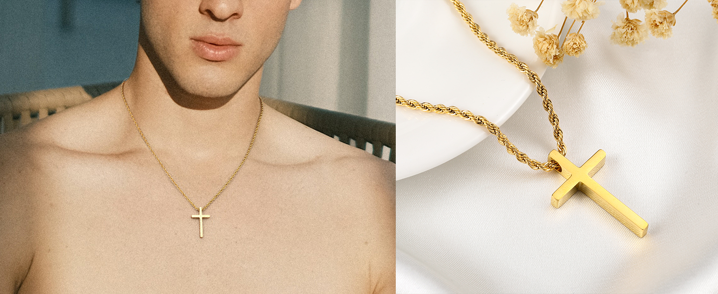 gold cross chain for men gold cross necklace for men gold chain for men cross necklace for men