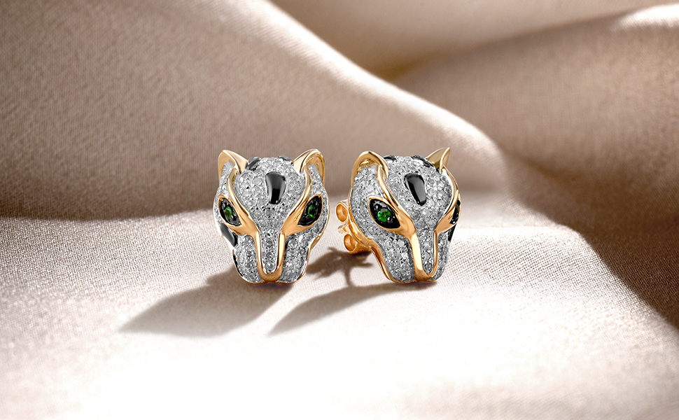 panther earrings