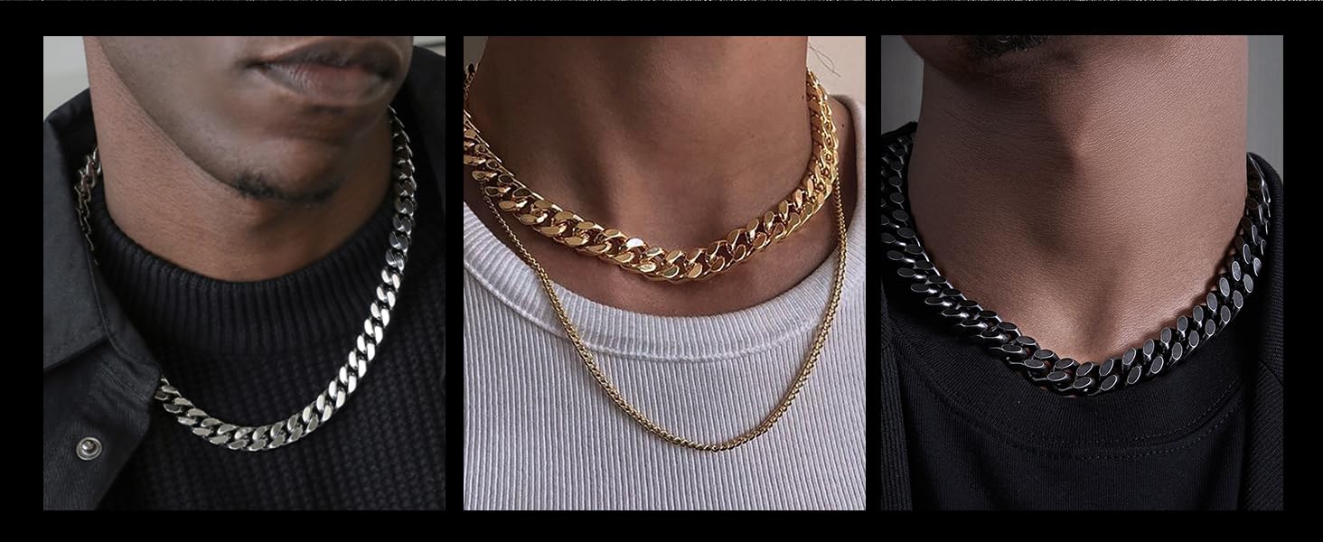 gold cuban chain necklace
