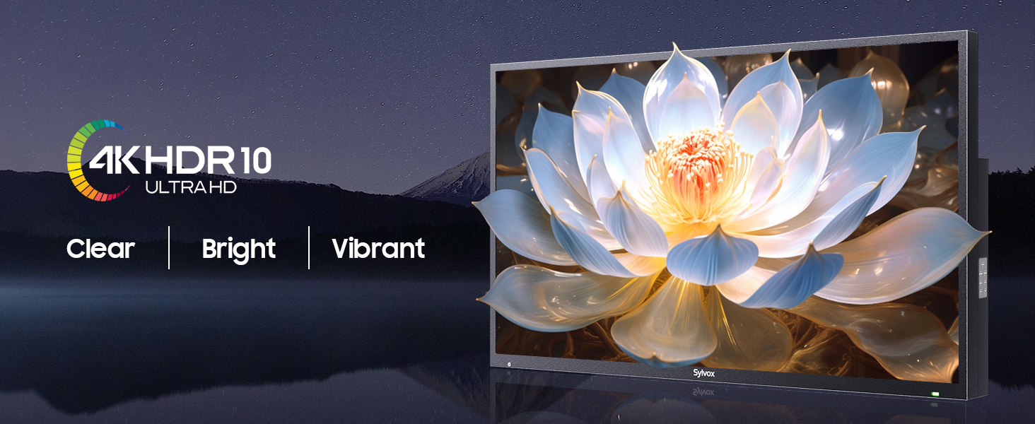outdoor smart TV with HDR 10 Dolby Vision Realistic color and contrast 4K TVs