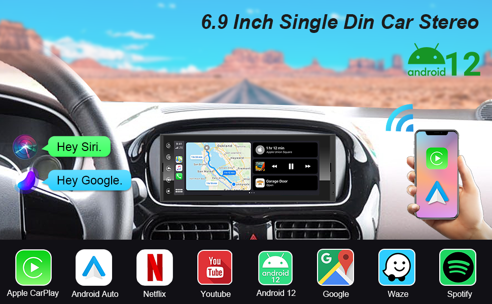 single din radio