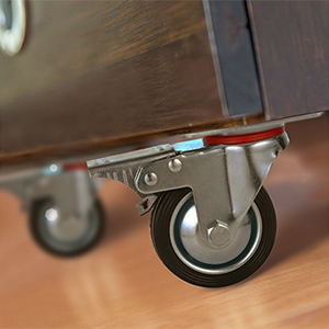 3" Swivel Caster Wheels Rubber Base with Top Plate & Bearing Heavy Duty