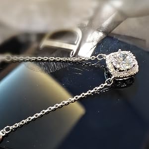 cubic zirconia pendant necklace wedding necklace diamond necklace women necklace CZ necklace gift