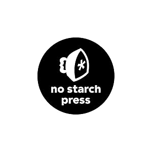 No Starch Press logo. A black circle with a white iron with a star in the center