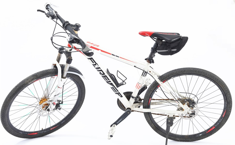 bike repair kit with pump and bag