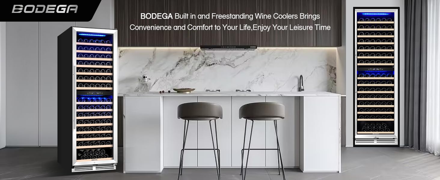 BODEGA Wine Cooler Refrigerator 24 Inch