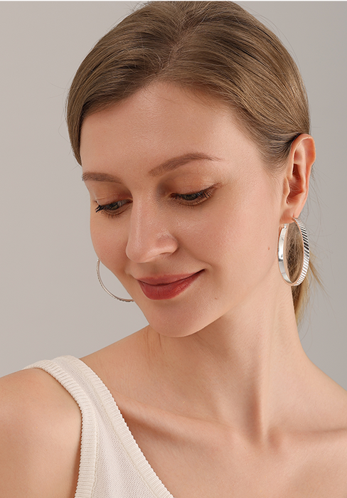 large silver hoop earrings sterling silver hoop earrings