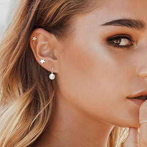 Pearl Hook Earring
