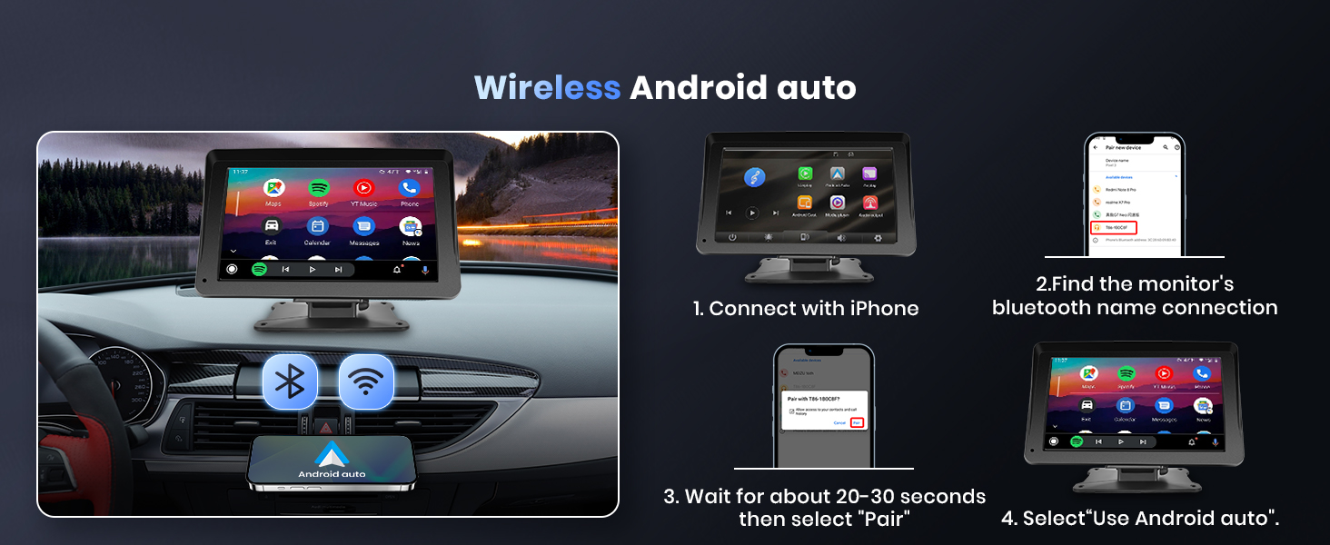 wireless carplay screen