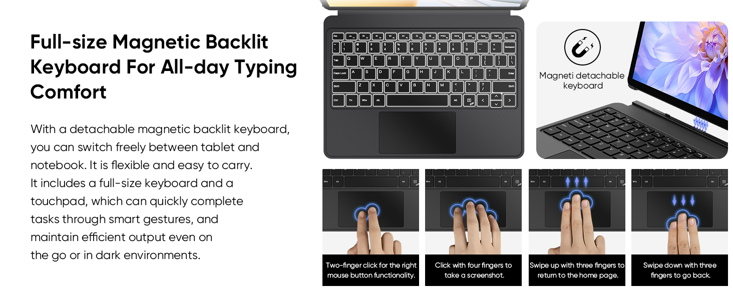 10.1" windows table with keyboard and pen