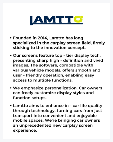 lamtto carplay  screen