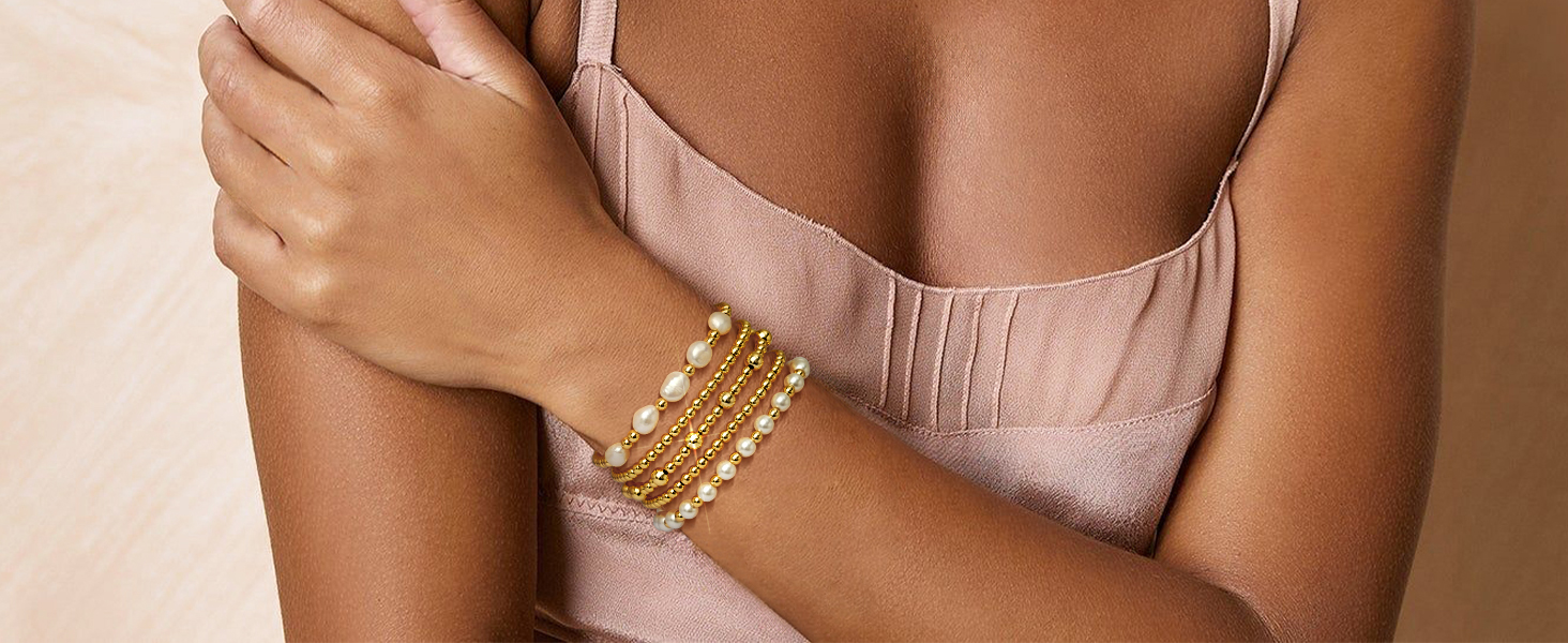 gold stackable bracelets