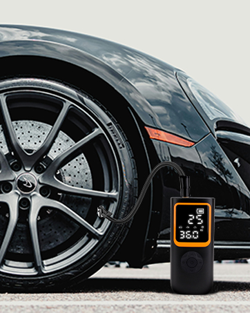 portable tire inflator digital tire pressure gauge