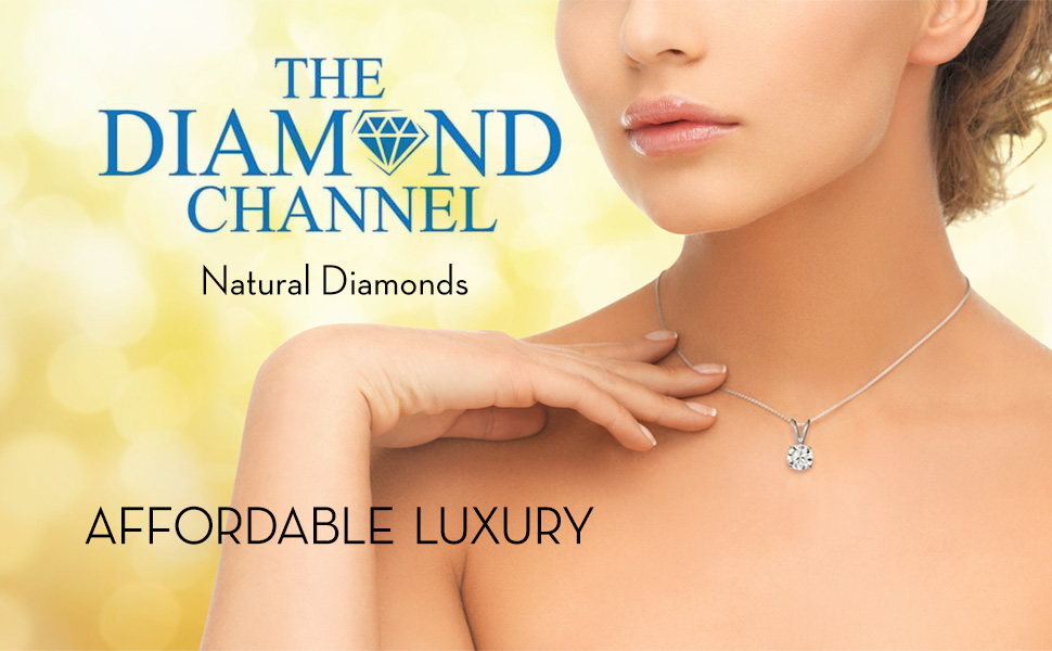 Natural diamond pendants