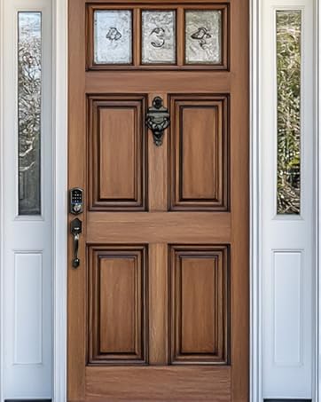 keyless entry door lock with handle 