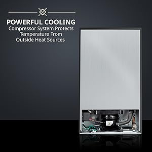 ivation wine cooler powerful compressor cooling