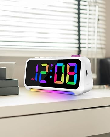 rgb digital alarm clock