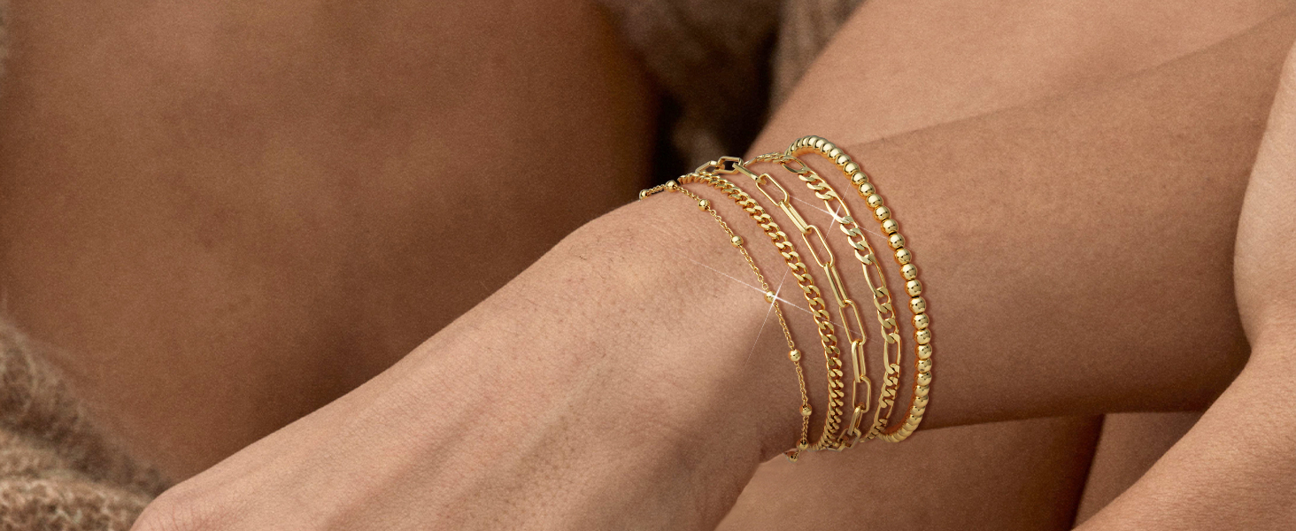 gold bracelets for women non tarnish