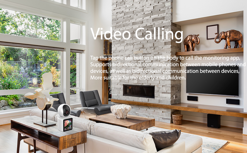 Video calling camera with 2.4G WIFI