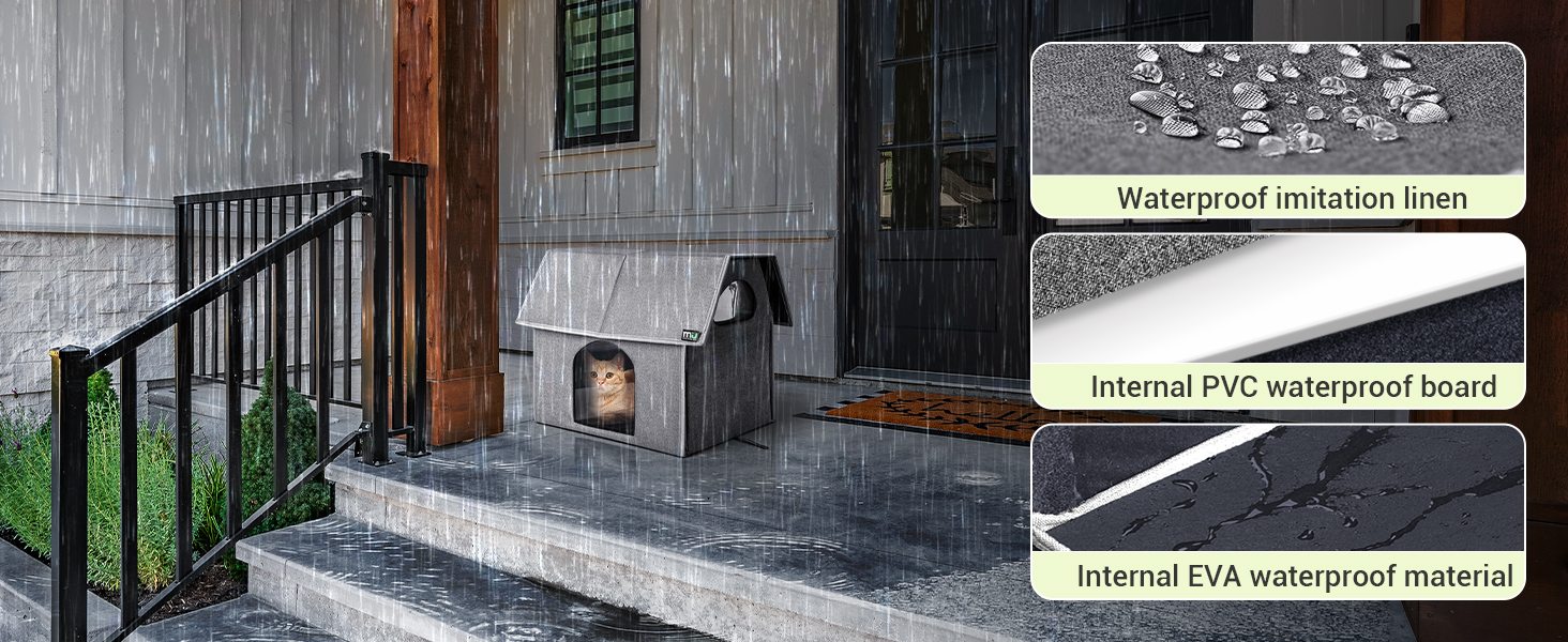 outdoor cat house grey 6