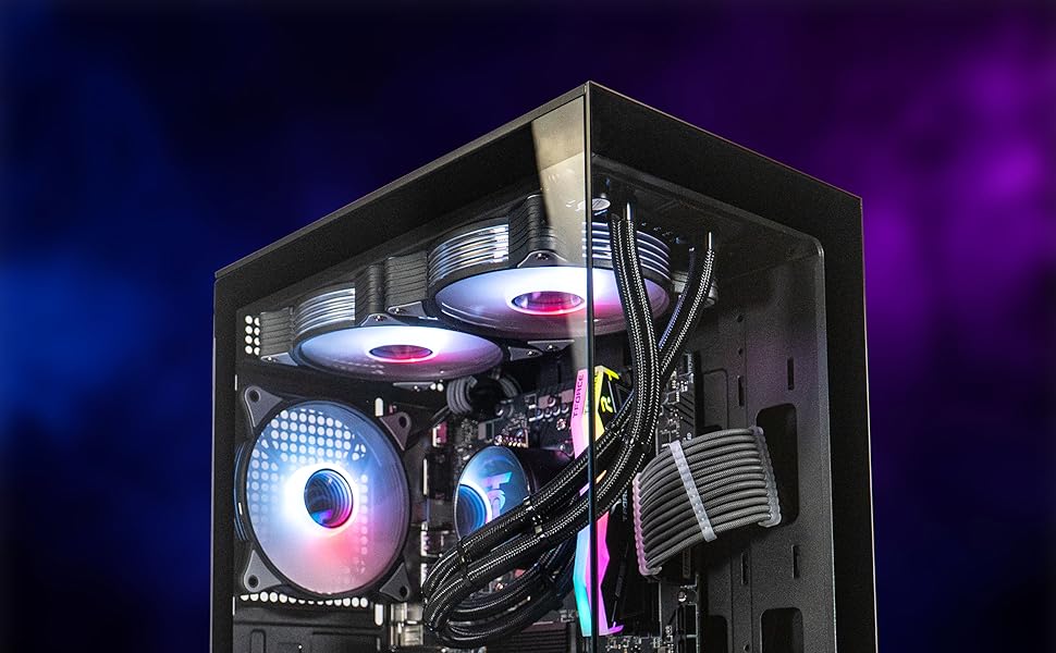 H60 case with smoky RGB background