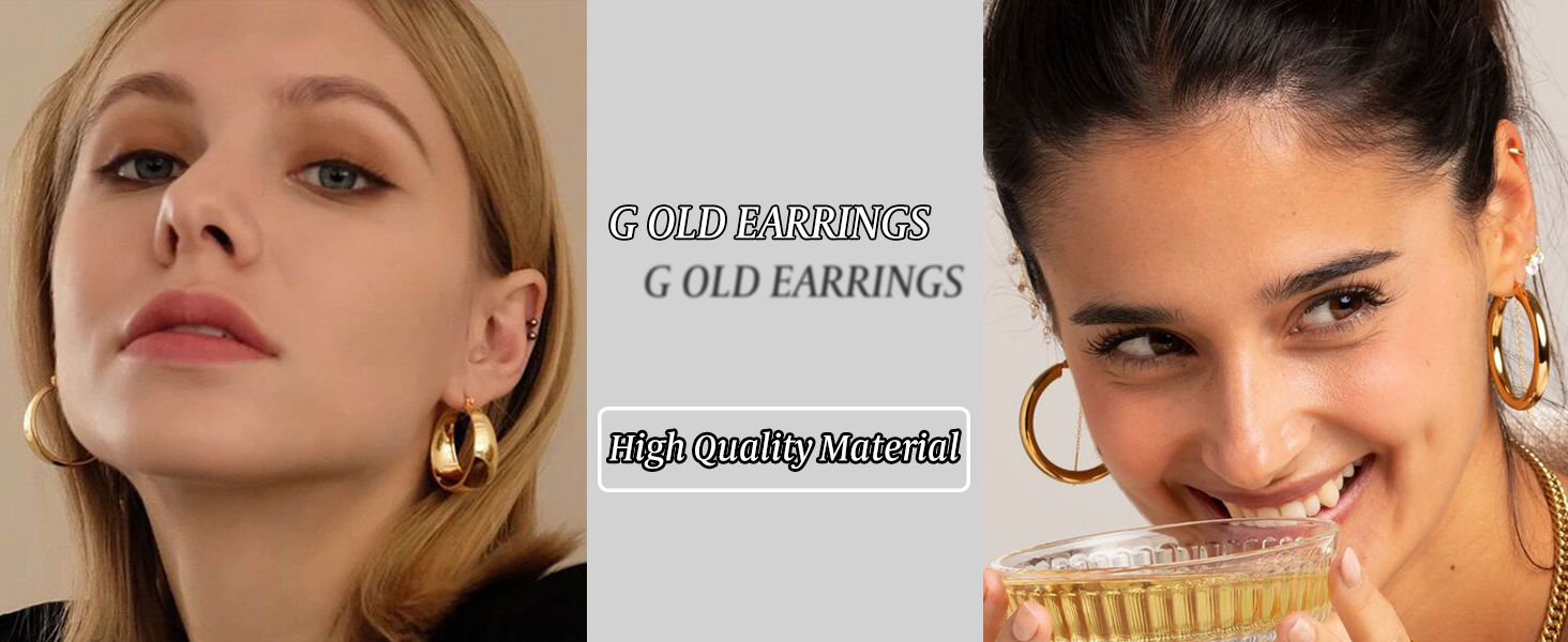 gold earrings