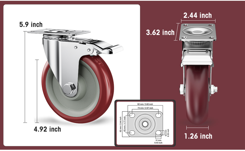 caster wheels