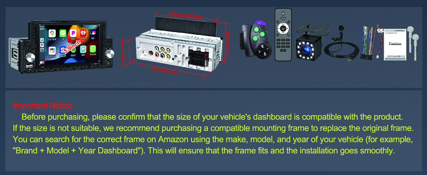 single din car stereo