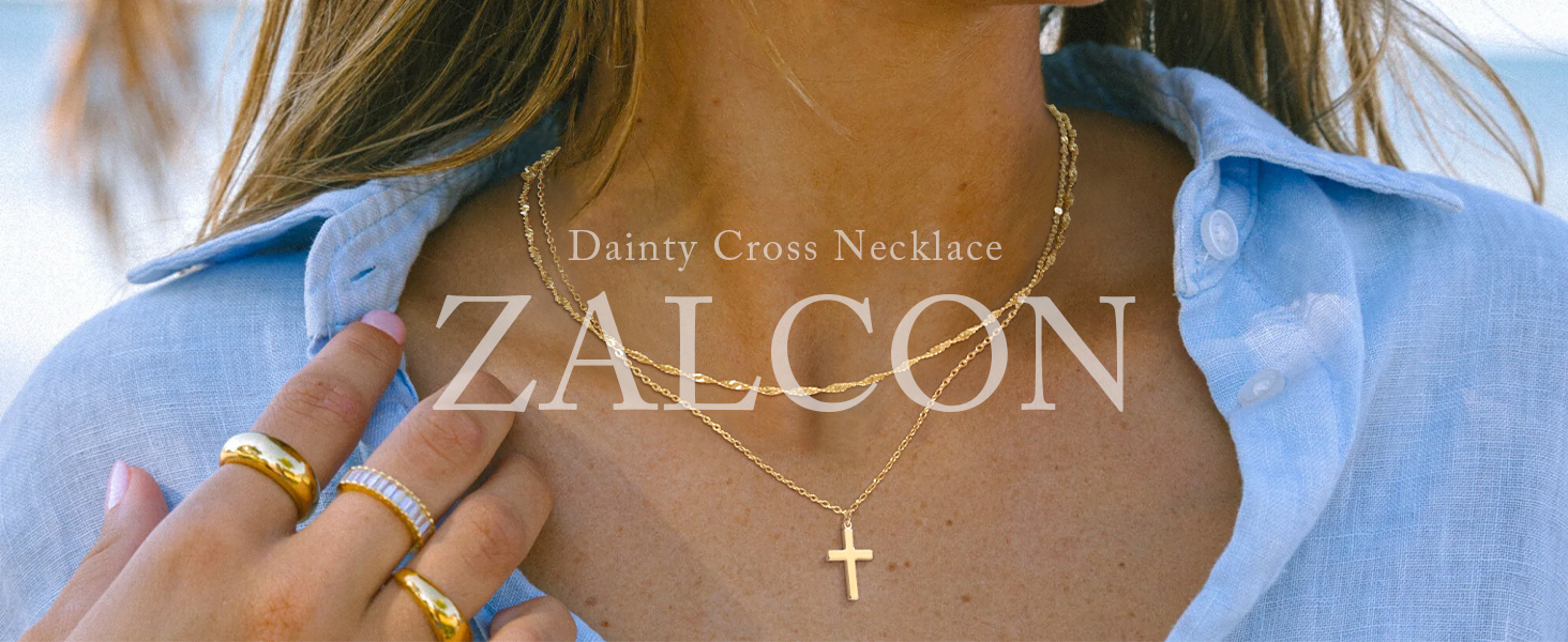 dainty cross necklace
