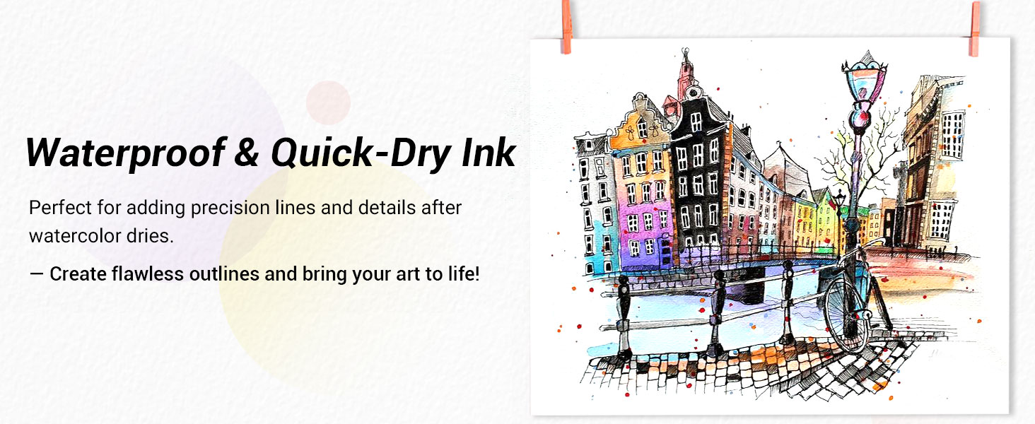 Waterproof& Quick-Dry Ink