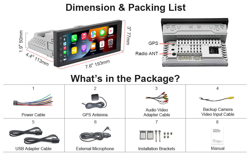 Packing list