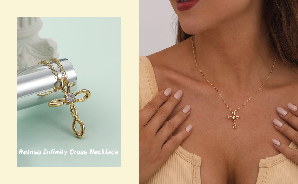 infinity cross necklace