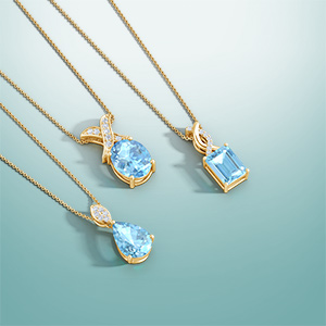 classic to contemporary and vintage-inspired design Aquamarine pendants