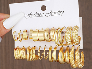 gold earrings