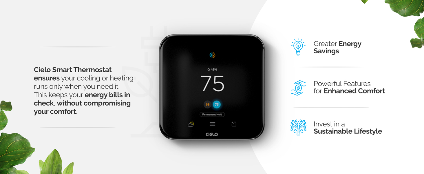Energy saving smart thermostat
