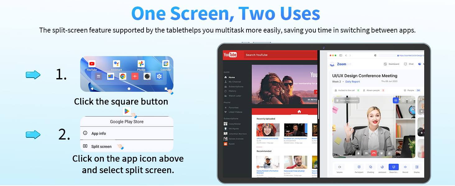 Android tablet with keyboard