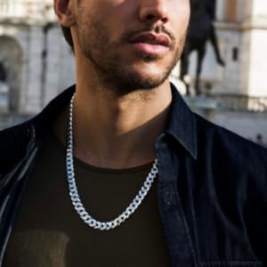 SILVER CUBAN CHAIN MALE MODEL