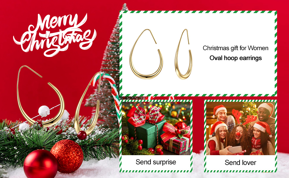 Christmas earrings jewelry gifts