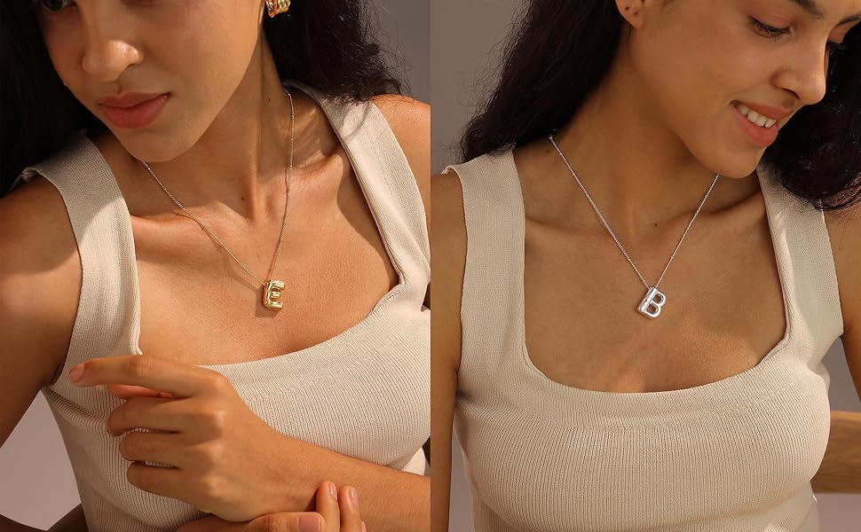 initial necklaces for women