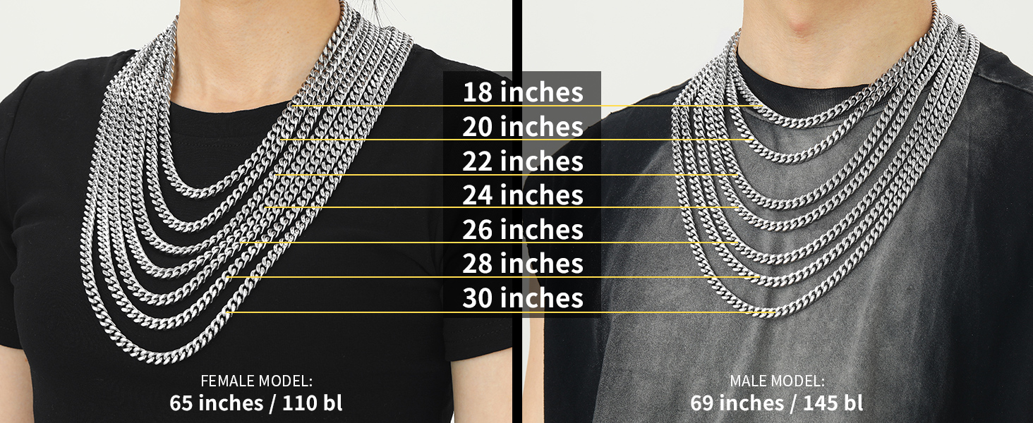 Cuban Link Chain Necklace for Men