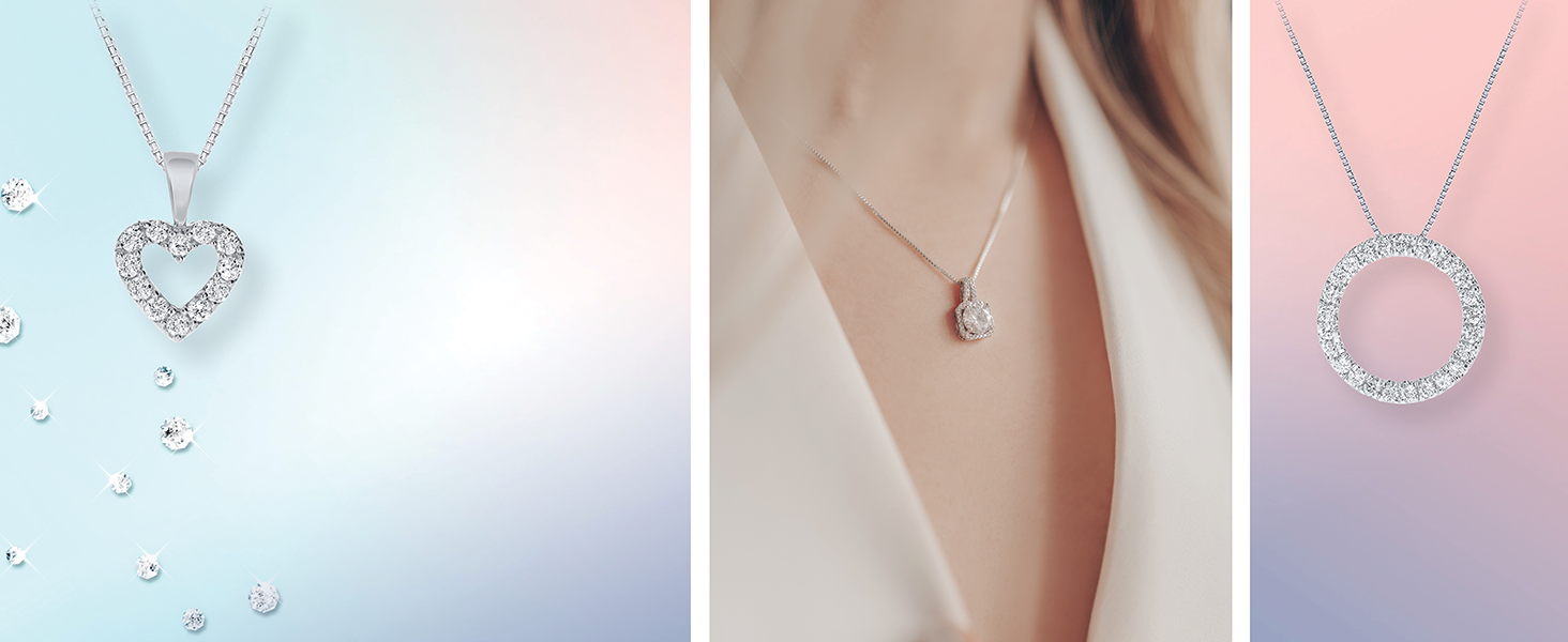 yellow gold diamond necklace pendant for women